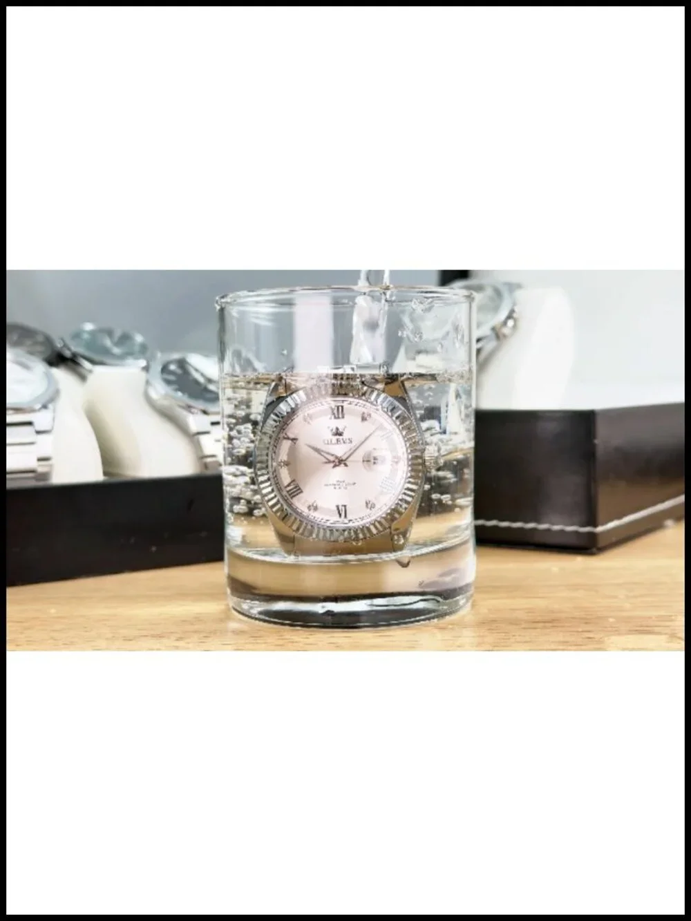Mens Stainless Steel Quartz Watch Waterproof Dress Casual with Date